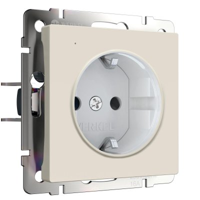 Розетка с подсветкой W (айвори матовый) Werkel W1171462 Розетка с подсветкой W (айвори матовый) Werkel W1171462