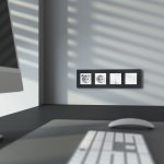 Розетка с заземлением, шторками и USB тип A+C (белый матовый) Werkel W1171761