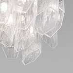 Потолочный светильник с плафонами из фактурного стекла 381/10