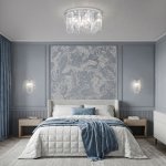 Потолочный светильник с плафонами из фактурного стекла 381/10