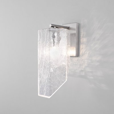 Настенный светильник с плафоном из фактурного стекла 381/1 Настенный светильник с плафоном из фактурного стекла 381/1