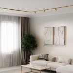 Brass Line Трековый светильник 10W 3000K латунь 85525/01 Elektrostandard