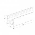 Brass Line Шинопровод накладной латунь 1,5м 85223/00 Elektrostandard