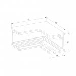 Brass Line Коннектор угловой внутренний для накладного шинопровода латунь 85225/00 Elektrostandard