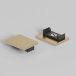 Brass Line Заглушки для накладного шинопровода латунь 2шт 85230/00 Elektrostandard