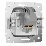 Розетка Ethernet RJ-45 cat. 6A экранированная (белый) Werkel W5120101