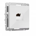 Розетка Ethernet RJ-45 cat. 6A экранированная (белый) Werkel W5120101