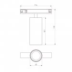 Titan Line Трековый светильник 10W 3000K титан 85525/01 Elektrostandard