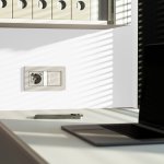 Умный сенсорный выключатель двухклавишный (дымчатый) Werkel W4523641