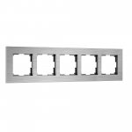 Рамка на 5 постов  AluMax (алюминий) Werkel W0053506