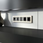 Рамка из металла на 5 постов AluMax шампань алюминий W0053511