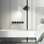 Рамка на 5 постов Senso (белый, стекло soft-touch) Werkel W0053101