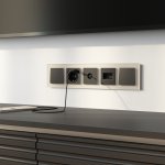 Рамка на 5 постов Senso (шампань, стекло soft-touch) Werkel W0053111