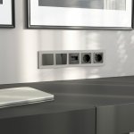 Рамка на 5 постов Senso (дымчатый, стекло soft-touch) Werkel W0053117