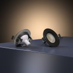 Светильник встраиваемый City GU10 черный IP44 25060/01