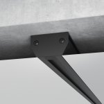 Basic System Алюминиевый профиль для монтажа в натяжной потолок однофазного шинопровода черный 2м 85234/00