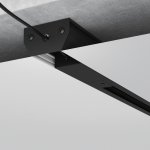 Basic System Алюминиевый профиль для монтажа в натяжной потолок однофазного шинопровода черный 2м 85234/00