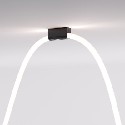 Накладные крепления для круглого гибкого неона Full light черный FL 28100 Накладные крепления для круглого гибкого неона Full light черный FL 28100