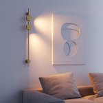 Светильник настенный светодиодный Illume латунь 3000K 40154/LED