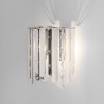 Настенный светодиодный светильник с хрусталем 109011 хром