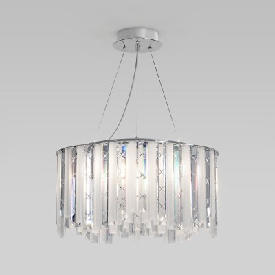 Умный подвесной светильник с хрусталем 101011/6 хром Умный подвесной светильник с хрусталем 101011/6 хром