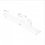 Светильник настенный светодиодный Rino черный 40157/LED