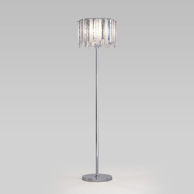 Напольный светильник с хрусталем 109011 хром Напольный светильник с хрусталем 109011 хром