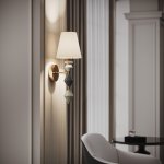 Настенный светильник с керамическим декором 103012