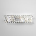 Настенный светильник с хрусталем 101005 LED никель хрусталь Strotskis