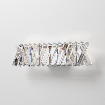 Настенный светильник с хрусталем 101005 LED никель хрусталь Strotskis