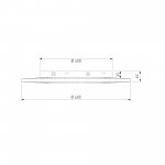 Потолочный светодиодный светильник с тканевым рассеивателем 101003 LED