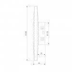 Настенный светодиодный светильник с тканевым рассеивателем 101002 LED