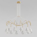 Умная подвесная люстра 201002/12 латунь