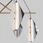 Настенный светодиодный светильник 301054 LED латунь