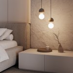 Подвесной светильник из травертина 304051 травертин