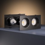 Светильник встраиваемый GU10 черный 15700/02