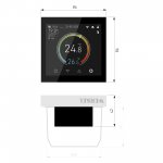 Умный сенсорный терморегулятор с LCD дисплеем (белый) W1851101