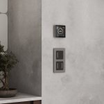 Умный сенсорный терморегулятор с LCD дисплеем (дымчатый) W1851104