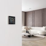 Умный сенсорный терморегулятор с LCD дисплеем (дымчатый) W1851104