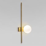 Настенный светильник с матовым плафоном 503052 латунь