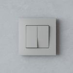 W0012917/ Рамка на 1 пост Slab (дымчатый софт) W0012917