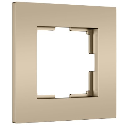 W0012911/ Рамка на 1 пост Slab (шампань софт) W0012911
