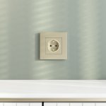 W0012911/ Рамка на 1 пост Slab (шампань софт) W0012911