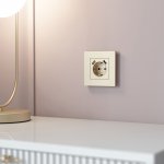 W0012911/ Рамка на 1 пост Slab (шампань софт) W0012911