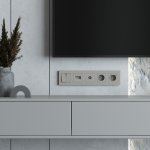 W0052917/ Рамка на 5 постов Slab (дымчатый софт) W0052917