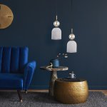 Подвесной светильник со стеклянным плафоном 11020 Sophia Cognac