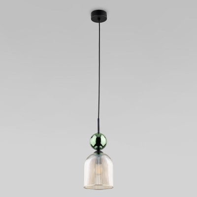 Подвесной светильник со стеклянным плафоном 11146  Sophia Green Cognac