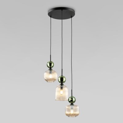 Подвесной светильник со стеклянными плафонами 11148 Sophia Green Cognac Подвесной светильник со стеклянными плафонами 11148 Sophia Green Cognac