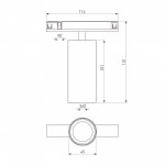 Brass Line Трековый светильник 10W 4000K латунь 85525/01