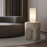 Настольный светильник с плафоном из ткани 101101